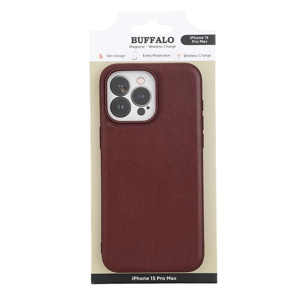 Mobilcover PU MagSeries Brun - iPhone 15 Pro Max