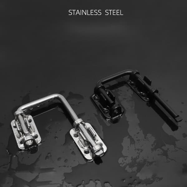 Yleiskäyttöinen oven salpa - Ruuvikiinnitys Silver Silver