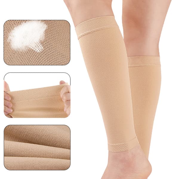 Kompressionsstrømper til mænd og kvinder Beige L Beige L