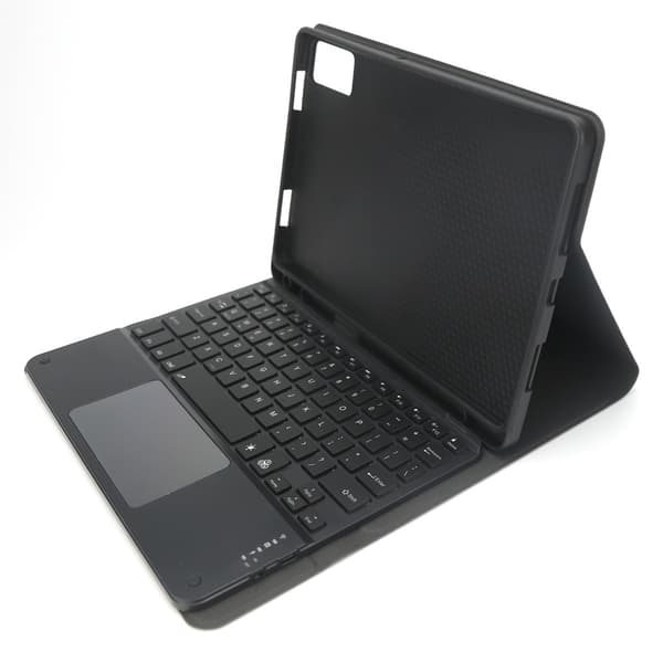 Bluetooth Tastatur Etui med Touchpad og Gradient Baggrundsbelysning Kompatibel med Redmi Pad SE 11 - Sort