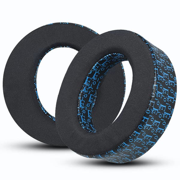 Ice-Cool Öronkåpor för SONY PS5 - Svart & Blå Tryck (2-pack)