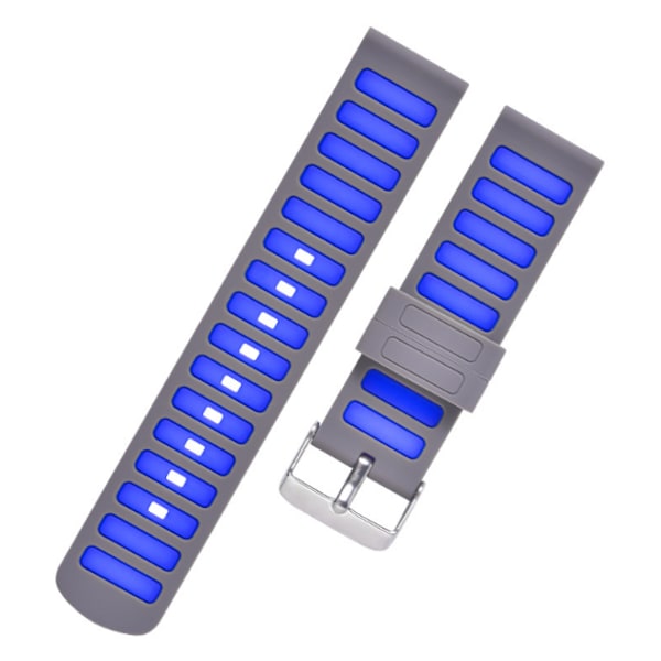 Huawei GT2/GT3/GT4 tvåfärgade silikonarmband Grå+blått