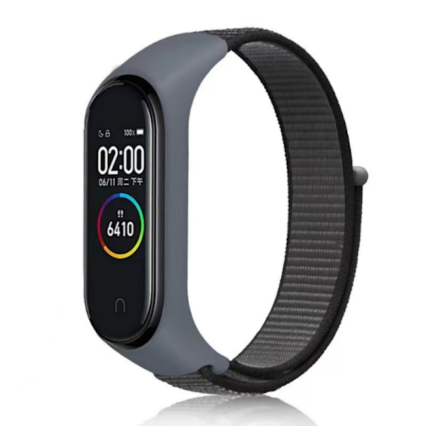Klockarmband i Nylon för Xiaomi Band 8/9 Grå