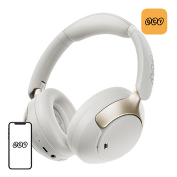 QCY H3 Pro hörlurar (vita)
