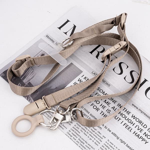 Justerbar bærbar rem med elastisk silikonebånd - Khaki