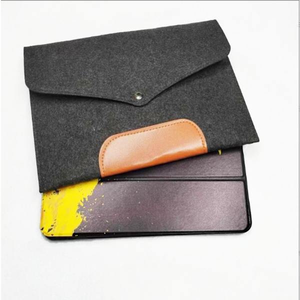 Filt-sleeve-etui til 11-tommer iPad Pro og Huawei-tablets Mørkegrå