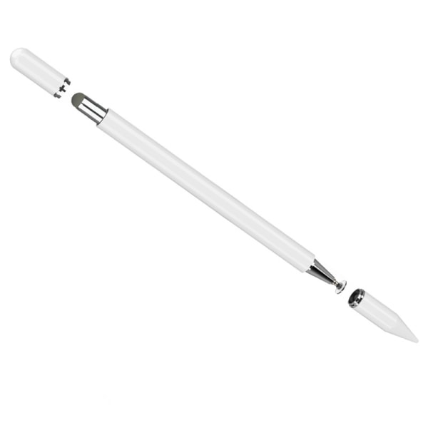 2-i-1 magnetisk Stylus Penna för pekskärmar Vit
