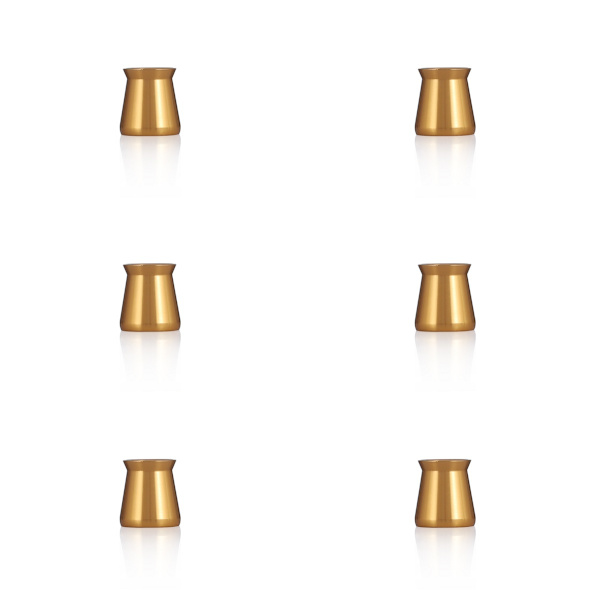 Ljusskydd, elegant ljustillbehör 6-pack Guld