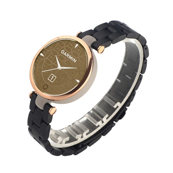 Urrem i rustfrit stål til Garmin Lily 3 Sort