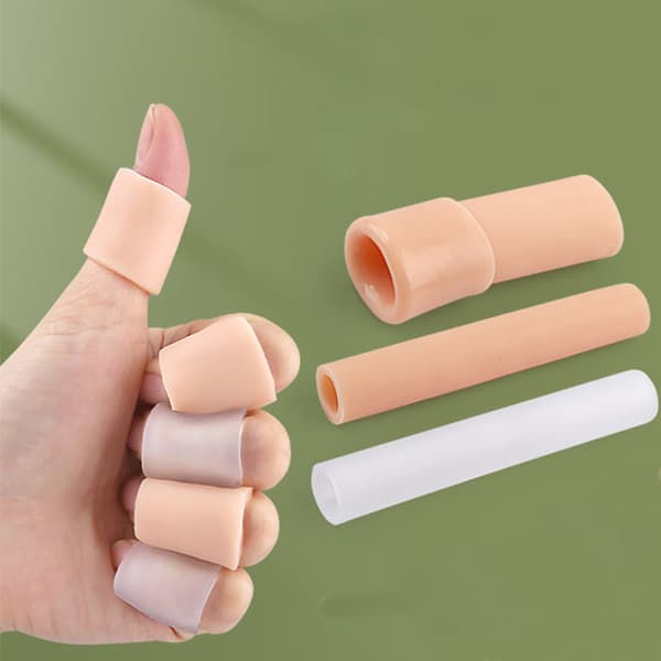 Rörformade Tåskydd i Gel, 5-pack Beige S Beige S