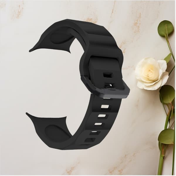 Silikonearmbånd til Apple iWatch 9 Black M Black M