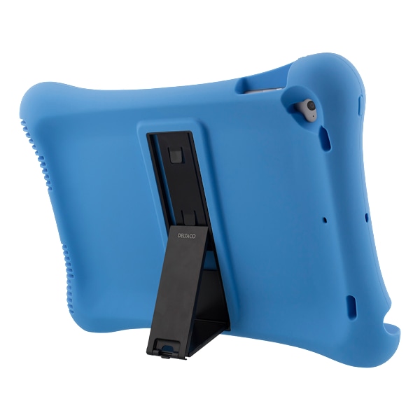Silicone case, for all 10.2"-10.5" iPads, stand, blue