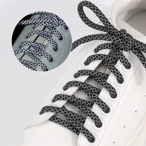 Reflekterande skosnören (160 cm, 2 par) Black Black