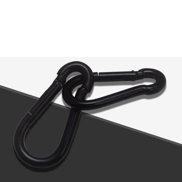 8-formad karbinhake, kraftig fjäderhake (2-pack) S S