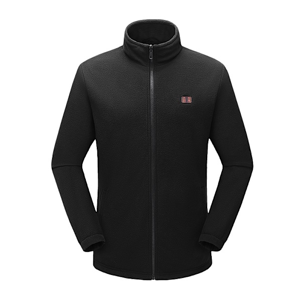Musta lämmitetty takki (paristo ei sisälly hintaan) 4XL