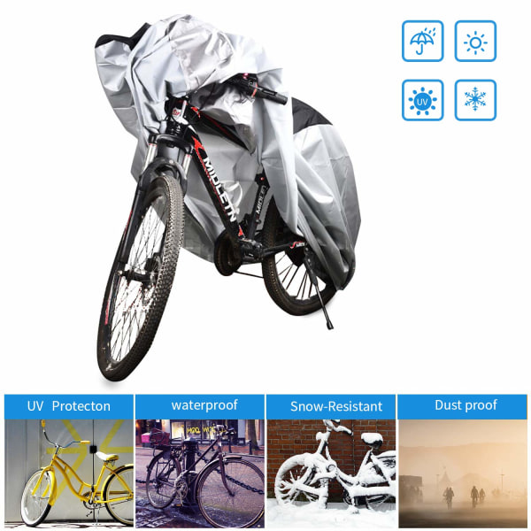Cykelöverdrag, regnskydd och UV-skydd - Silver 6d6e | Fyndiq