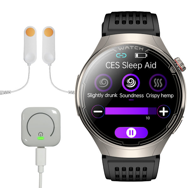 INF Smartklocka med EKG, Bluetooth-samtal och hälsoövervakning Silver