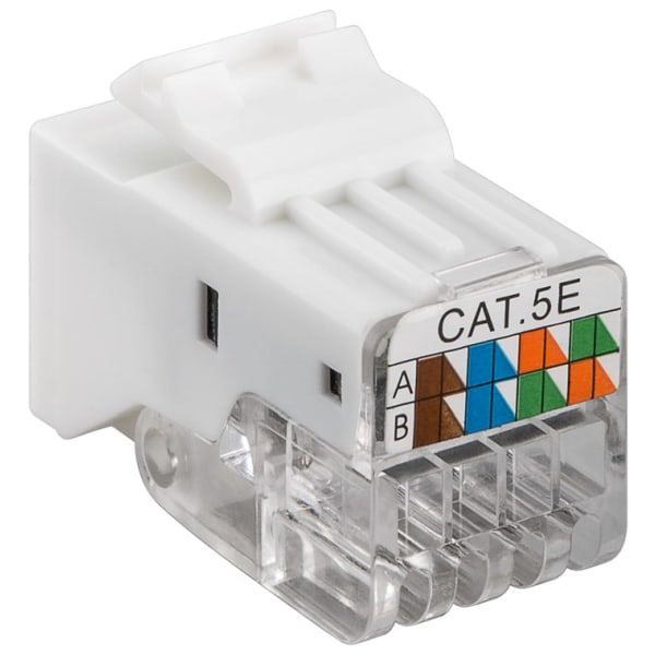 Keystone-modul RJ45 CAT 5e, UTP, 100 MHz