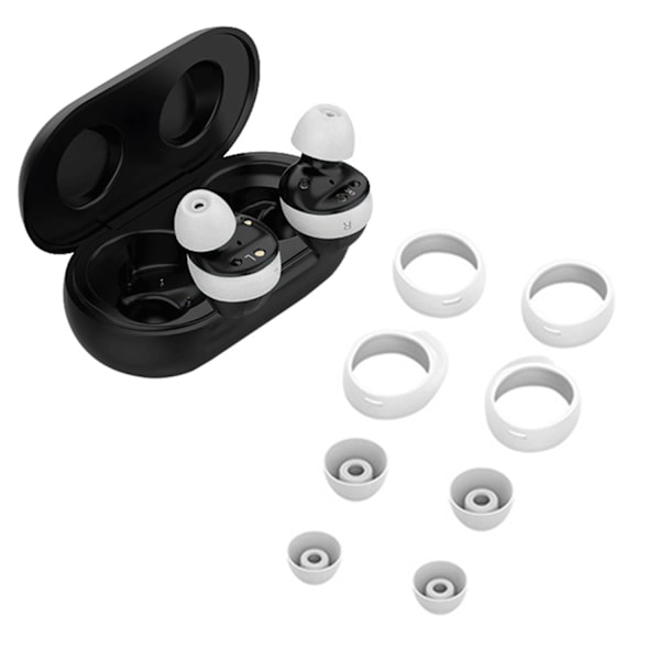 8-pack öronkuddar för Samsung SM-R170 Galaxy Buds Svart