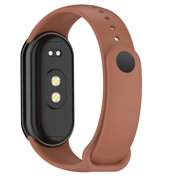 Tyylikäs TPU-ranneke Xiaomi Band 8/9:lle (metallipää) Ruskea