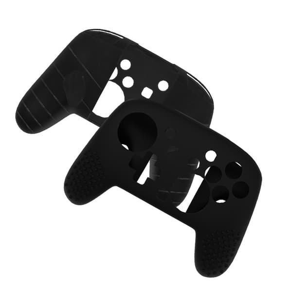 Silikonskyddsfodral kompatibelt med Switch 2 Pro Controller - 2-pack: Förbättrat grepp och skydd Black Black