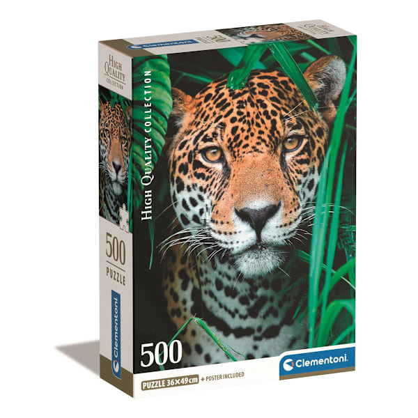 Pussel 500 Pcs CB High Quality Collection Jaguar in the Jungle