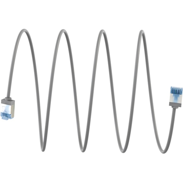 Ultraflexibel patchkabel CAT 6A, slim, U/FTP, grå