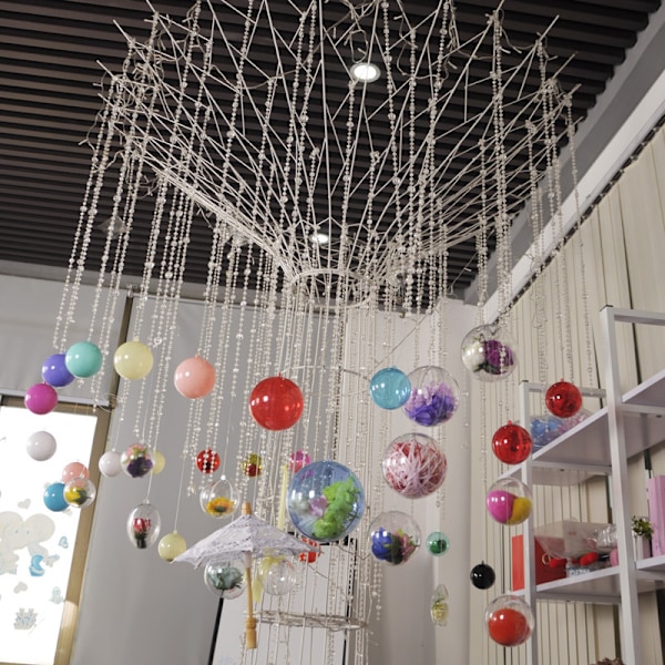 5 st klara plastkulor som kan fyllas, 4,3"x2,1" transparenta julgranskulor för DIY-pyssel