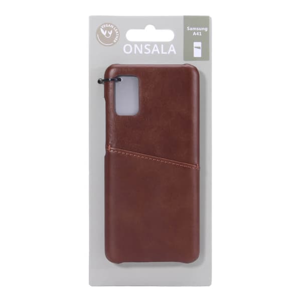 Mobilskal Samsung A41 Kortfack Brun