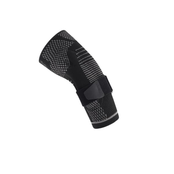 Justerbart sportkompressionsarmbågsskydd Black L Black L