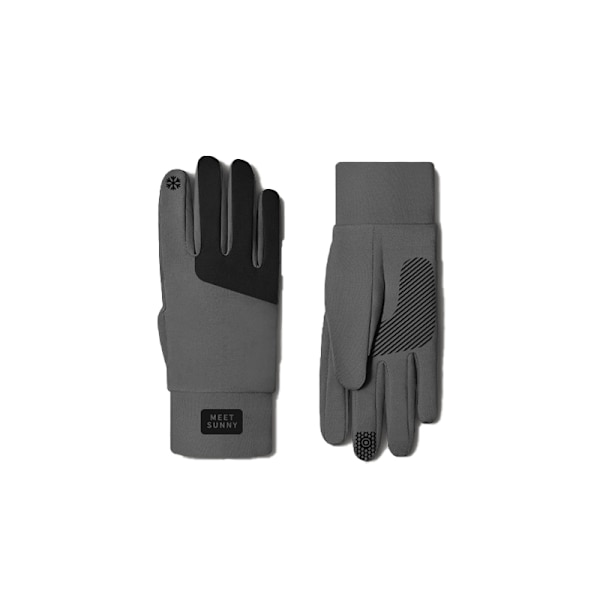 Varma Deerskin Velvet Handskar Grå