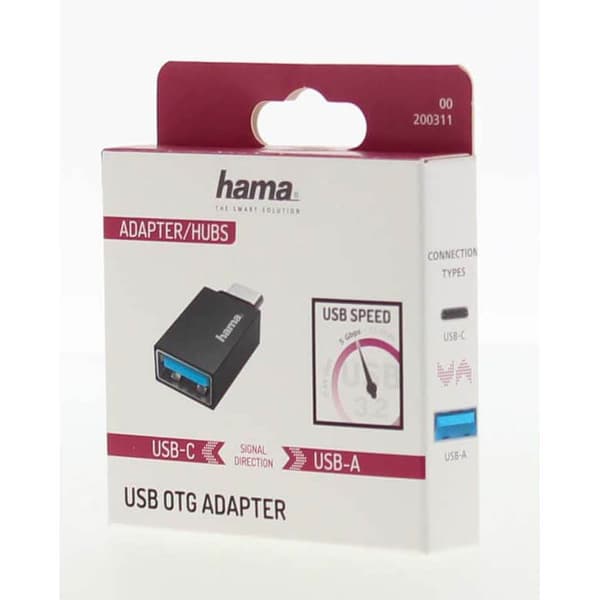 USB-C Adapter til USB-A USB 3.2 Gen1, 5 Gbps