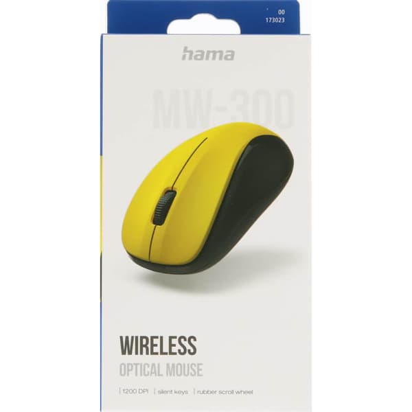 Optisk Trådlös Mus MW-300 V2 Gul