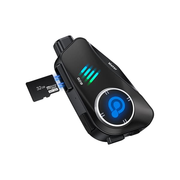 Hjelm Bluetooth Headset 2-i-1 Soft+Hard Mic, Sort