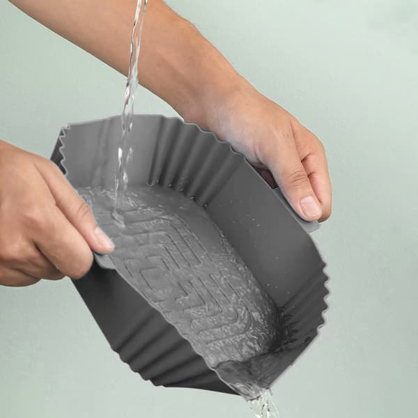 Silikonskål för Air Fryer Grey Grey