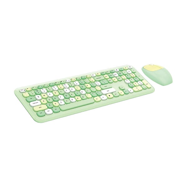 Trådlöst tangentbord + mus set MOFII 666 2.4G (grön)