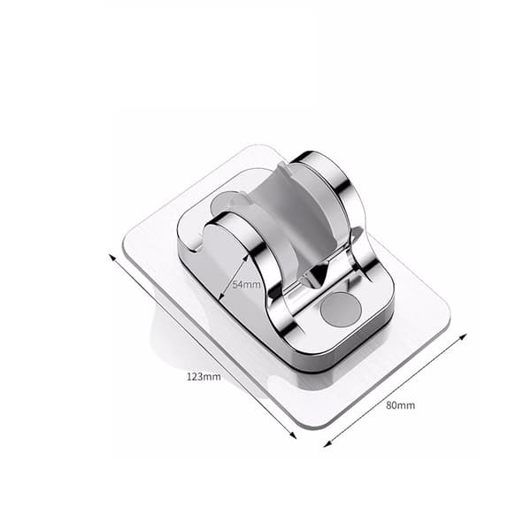 Opgraderet Stor Panel Slagfri Bruserhovedbeslag (2-pak) Silver Silver
