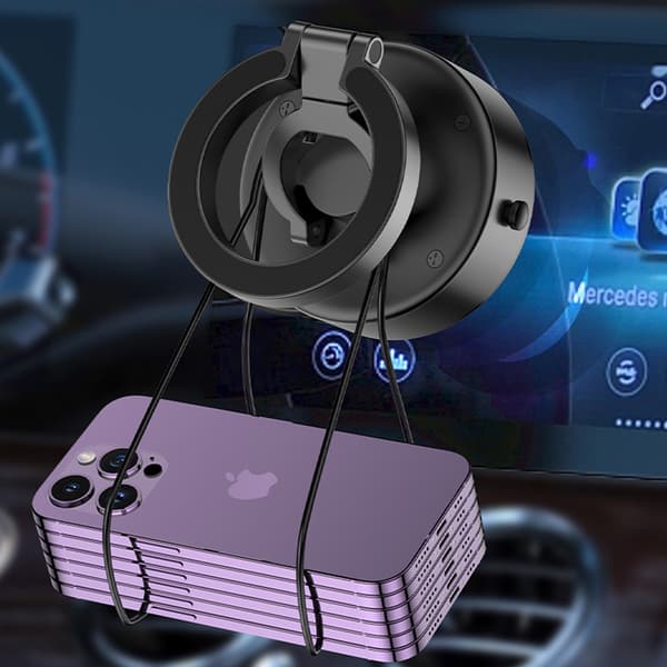 Magnetisk telefonholder - sikker og alsidig Black Black
