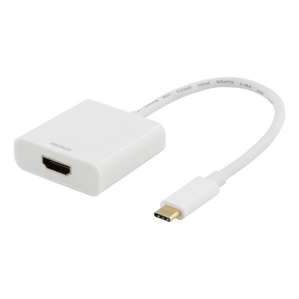 USB-C to HDMI adapter, 4096x2160 30Hz, white