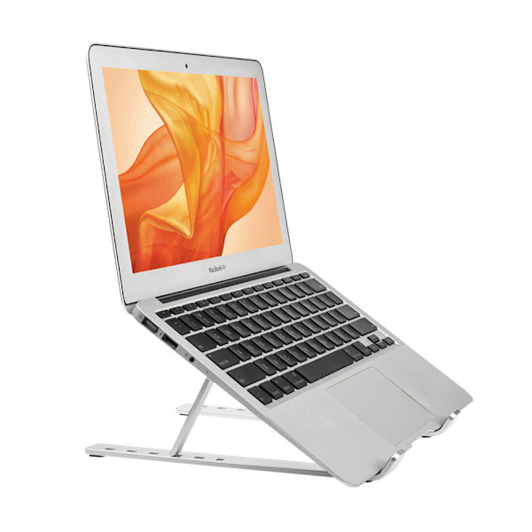 Vikbart Laptopställ X-format Aluminium Silver