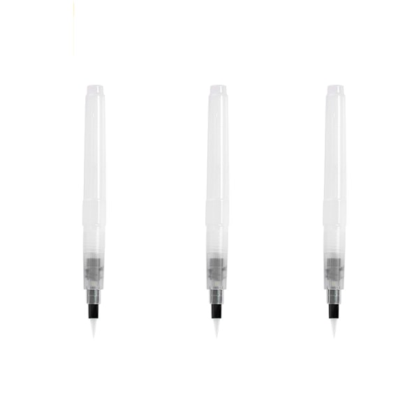 Transparent vattenfärgspennelsset - 3-pack model 1