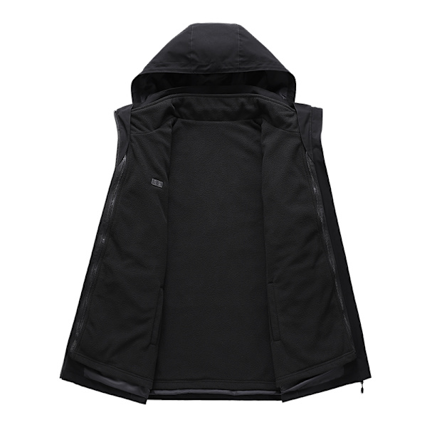 Svart uppvärmd jacka (batteri ingår ej) 4XL