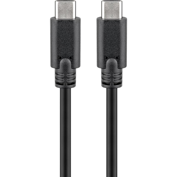 USB-C™-kabel, 1 m, svart