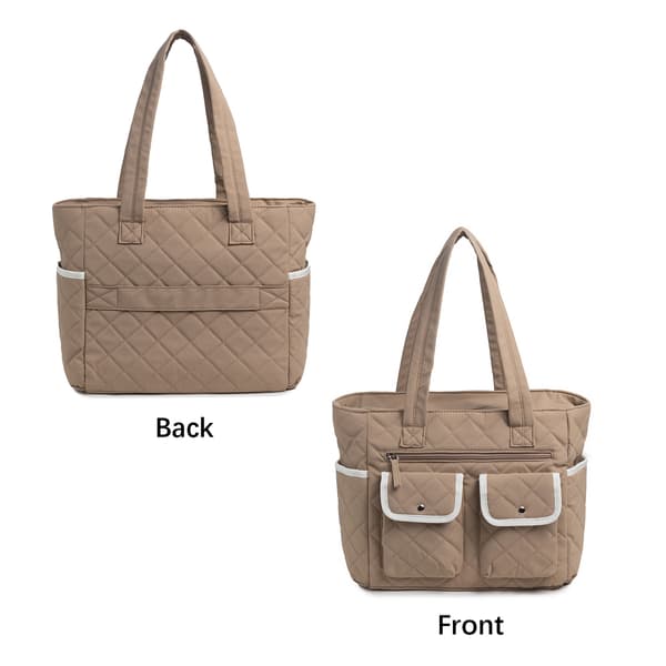 Kvinders multi-pocket mulepose til rejser og hverdagsbrug Brown Brown