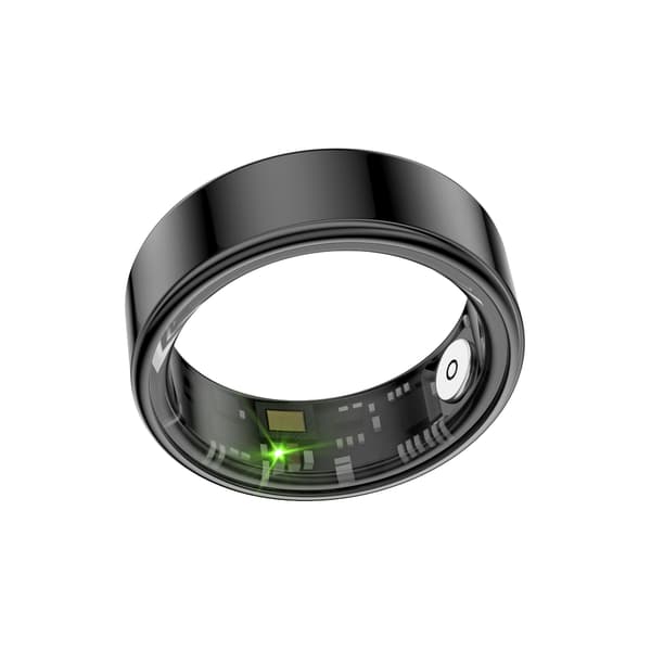 IP68+5AMT Vattentät Smart Ring - Hälsoövervakning, Sömnanalys och Gestkontroll för Android och iOS Black Black