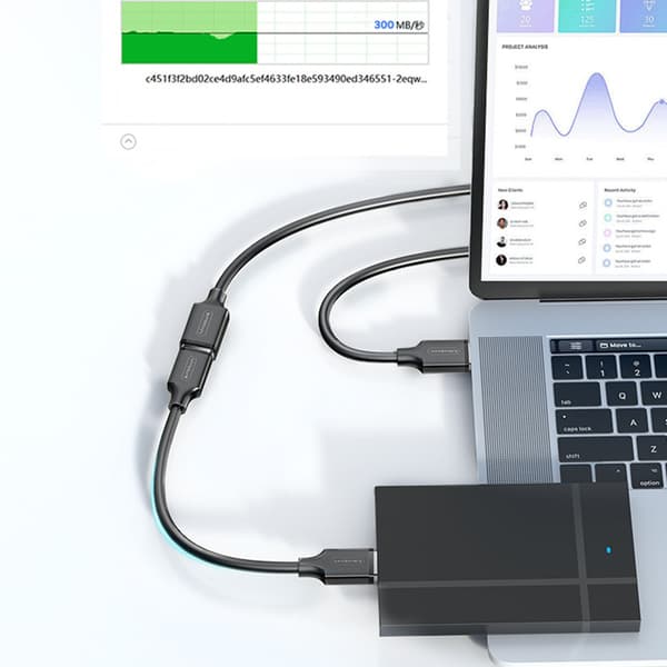 USB 3.0 forlængerkabel 12 m, A han til hun, afskærmet fleksibelt PVC-kabel til computer, printer og andre USB-enheder