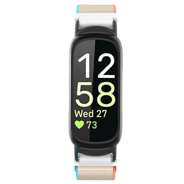 Nylon Loop Hook and Loop Rem Kompatibel med Fitbit Inspire 3 - Fås i Flere Farver Beige Beige
