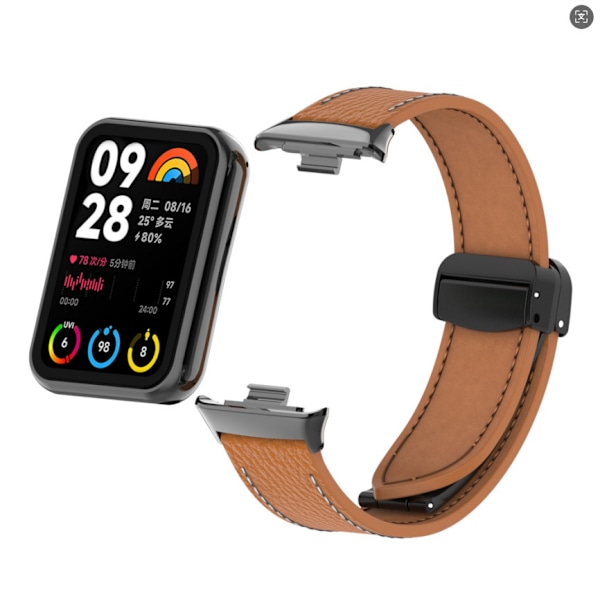Xiaomi Mi Band 9 Pro magnetiskt vikbart band Brun