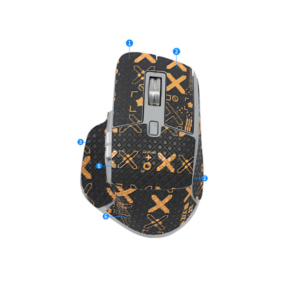 Forbedrede Grip Mouse Stickers til Logitech MX Master 3S Gold Gold