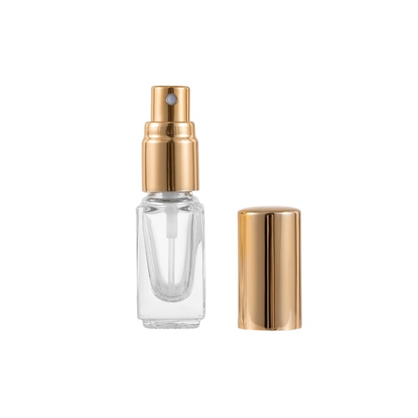 Mini påfyllbar parfym sprayflaska glasflaska 6 ml 2-pack Silver